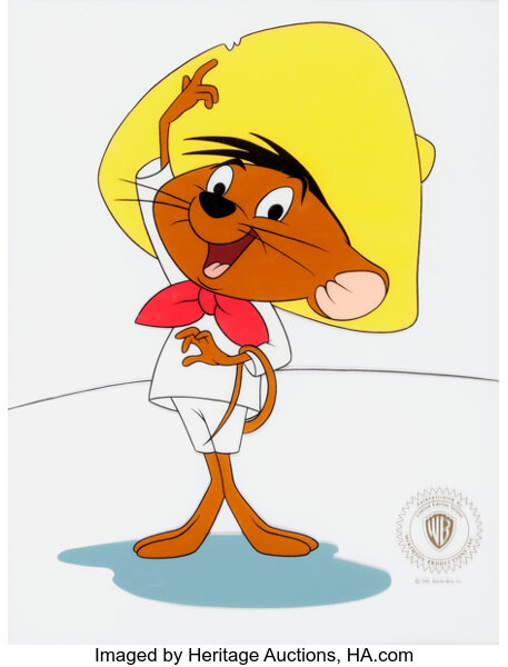 Warner Bros. SPEEDY GONZALES Full-figure Animation Drawing of the