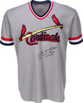 Circa 1985 Enos Slaughter Signed St. Louis Cardinals Jersey. , Lot  #14581