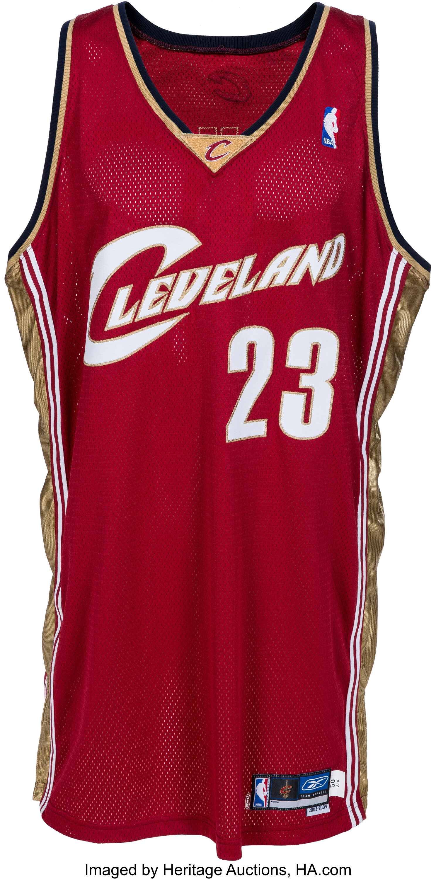 LeBRON JAMES  Cleveland Cavaliers 2003 Away Reebok Throwback NBA  Basketball Jersey