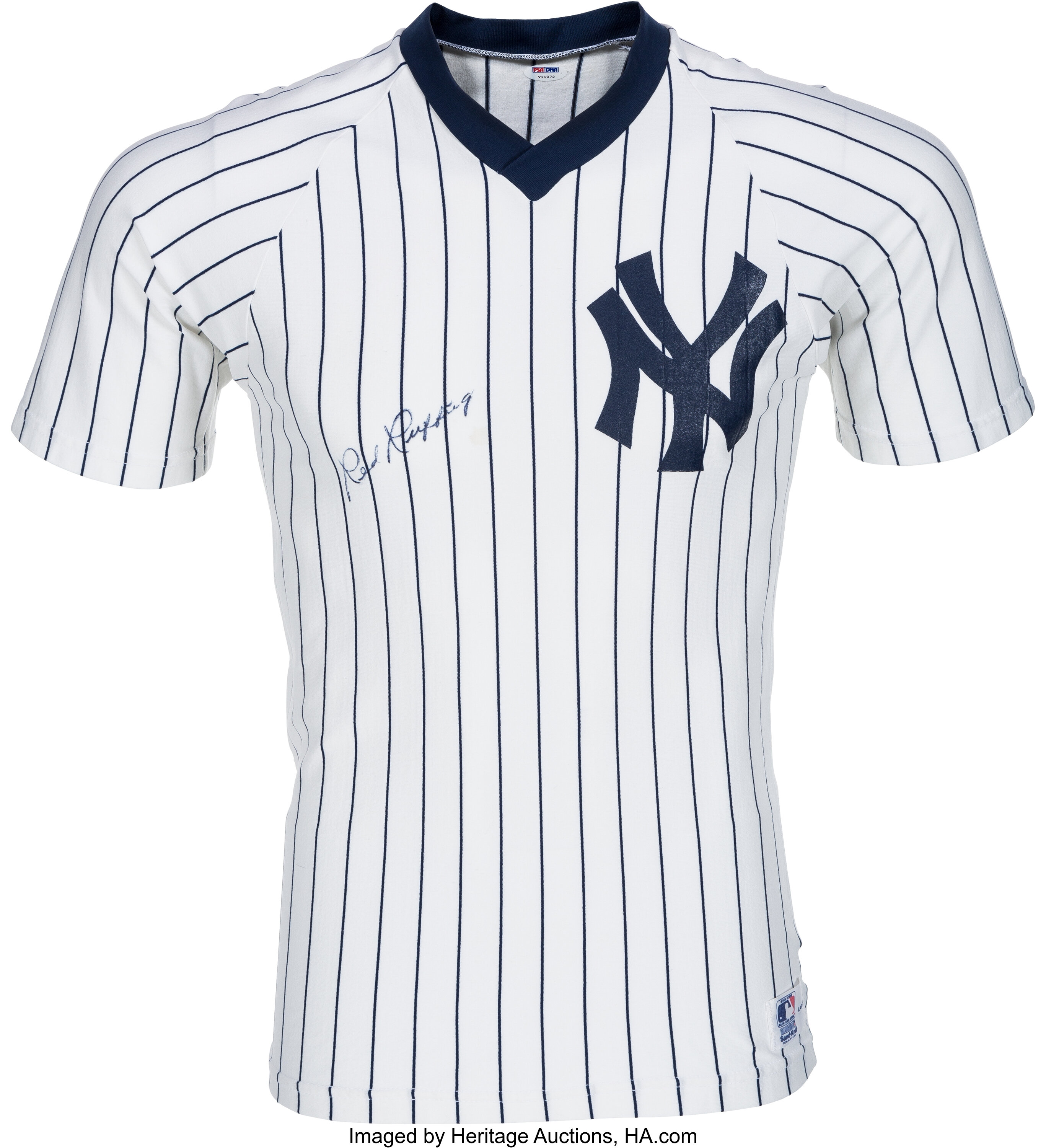 1980's Red Ruffing Signed New York Yankees Jersey. Baseball, Lot #14607