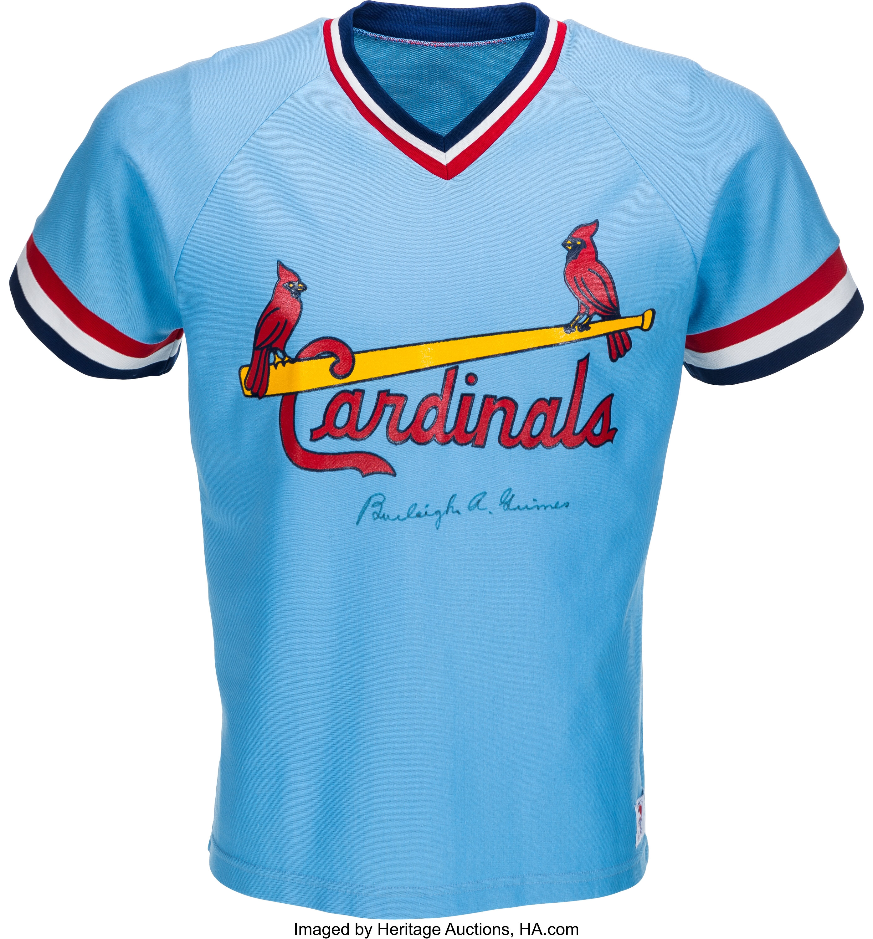 Primal Men's St. Louis Cardinals Jersey in Blue/Red, Size Small