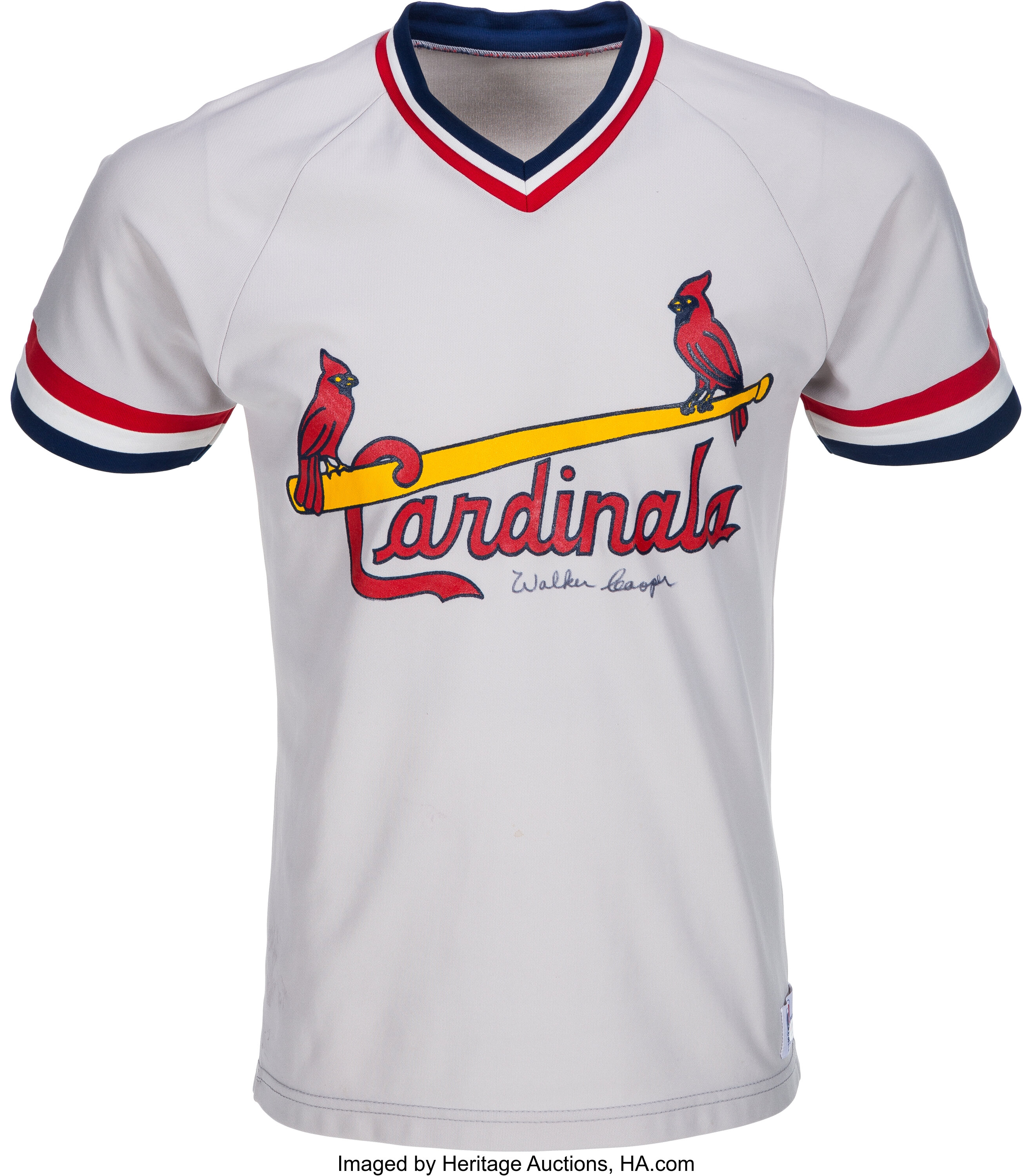 Lot Detail - Walker Cooper Game-Used Signed St. Louis Cardinals Old Timers  Game Full Uniform