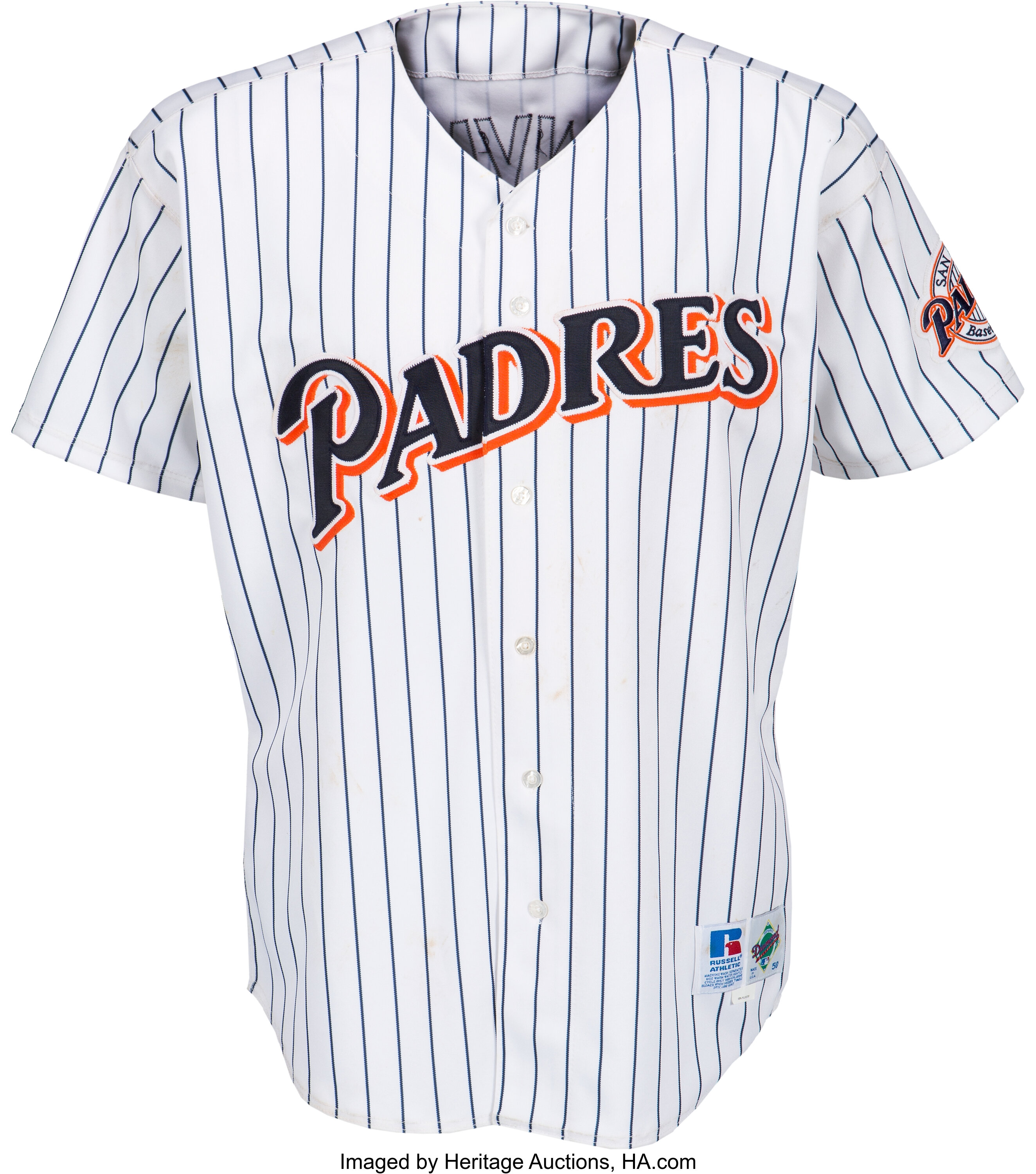 Late '90s Tony Gwynn Game-Worn, Signed Padres Jersey