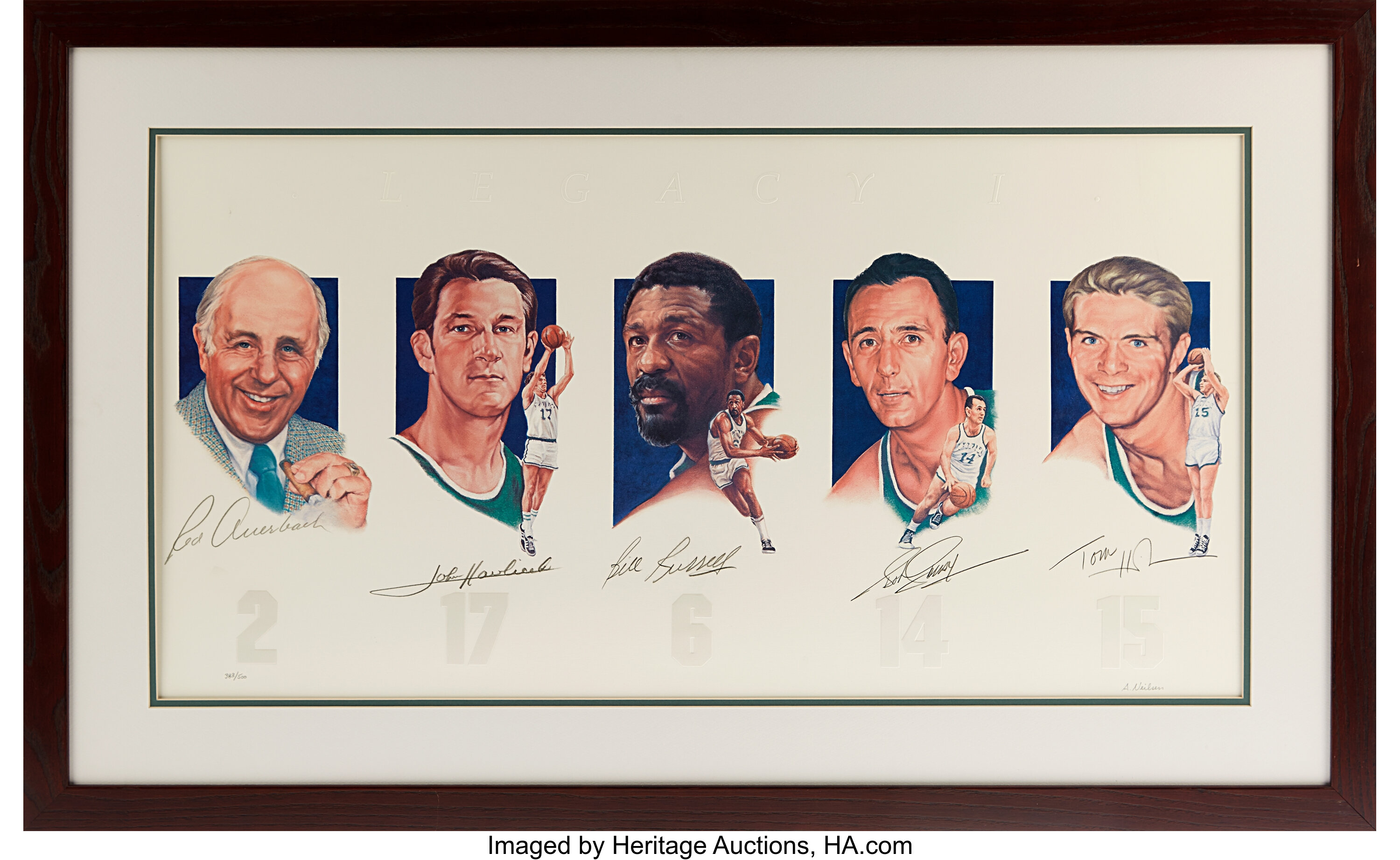 John Havlicek, Red Auerbach, Bill Russell, Bob Cousy and other