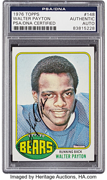 1976 Topps Walter Payton PSA Graded Rookie Card Lot of 15