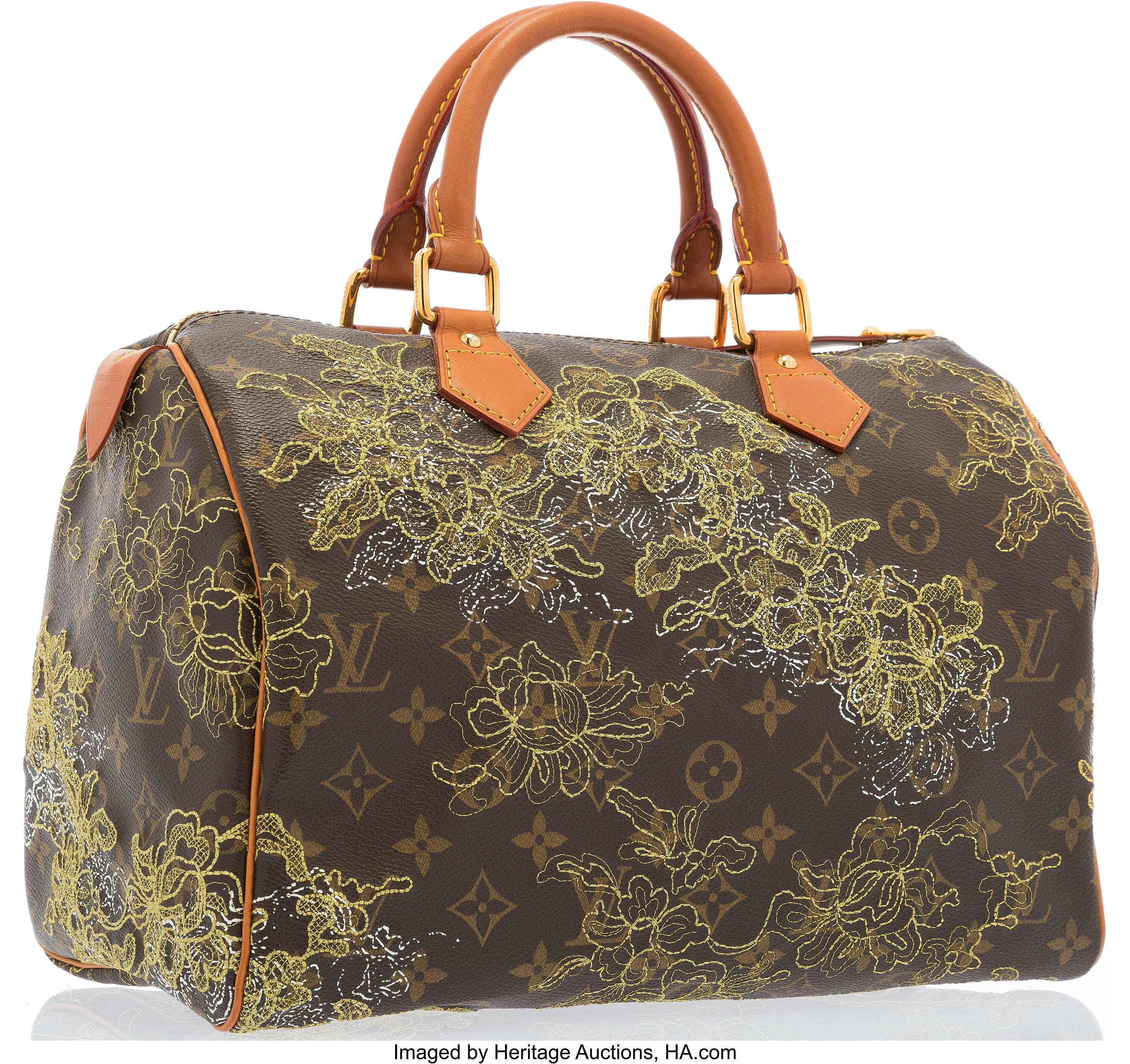 Louis Vuitton Speedy Handbag Limited Edition Monogram Dentelle 30