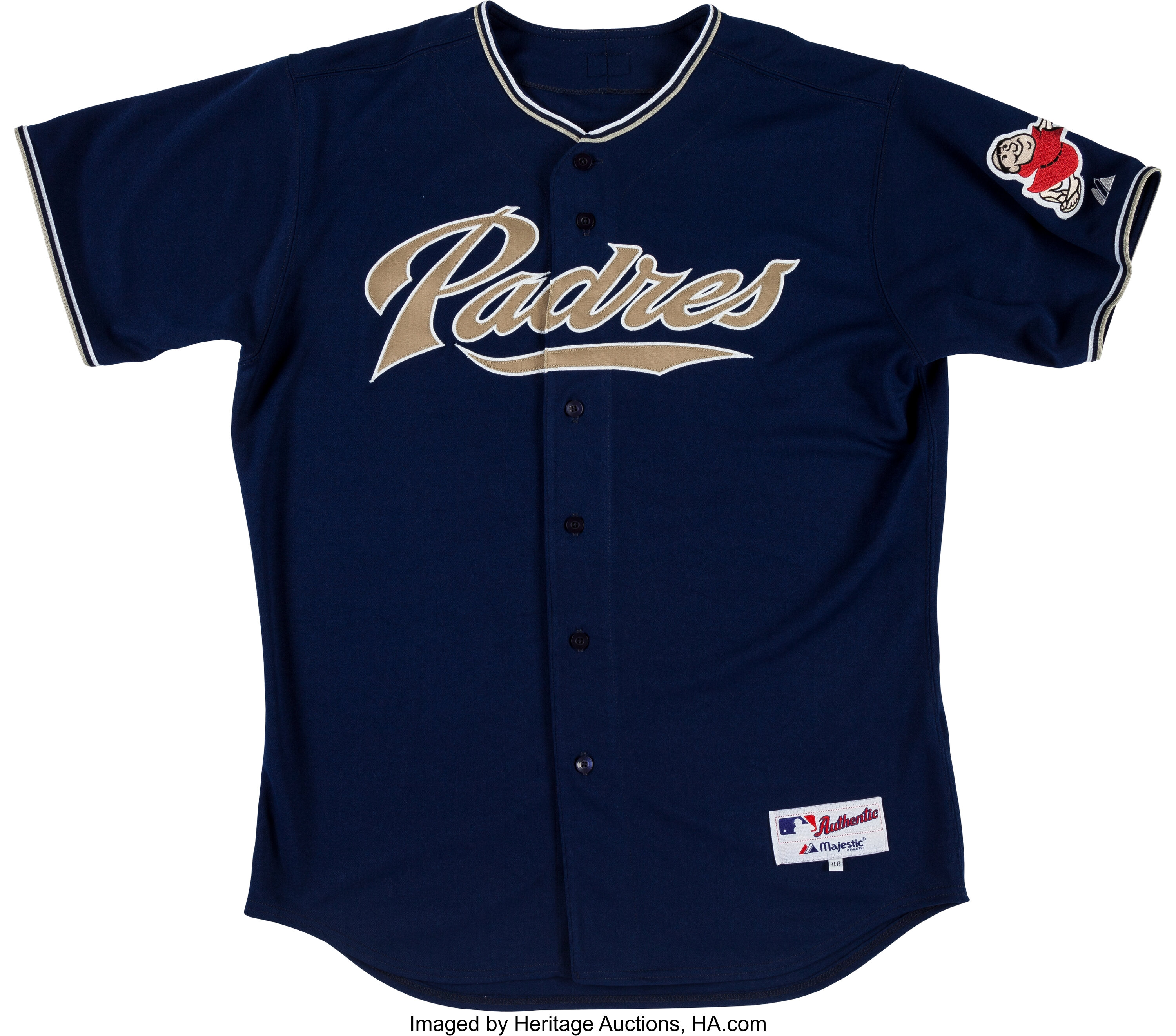 2006-09 Jake Peavy Game Worn San Diego Padres Jersey.  Baseball, Lot  #14819