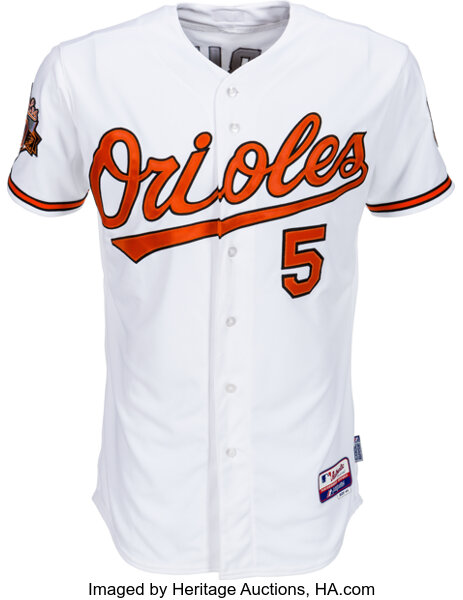 Vintage Baltimore Orioles Jersey Majestic Made USA Size Xtra -  Hong  Kong