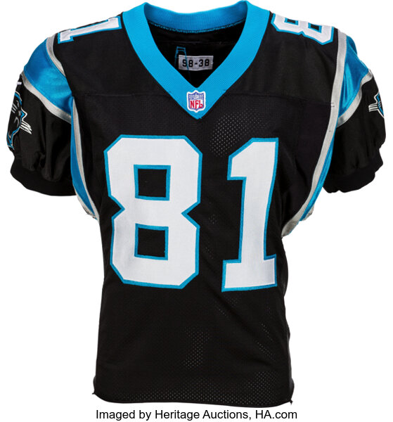 Game Used Carolina Panthers , Game Used Panthers Collectibles