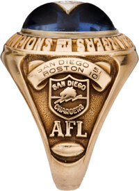 1963 San Diego Chargers AFL World Championship Ring – Best Championship  Rings