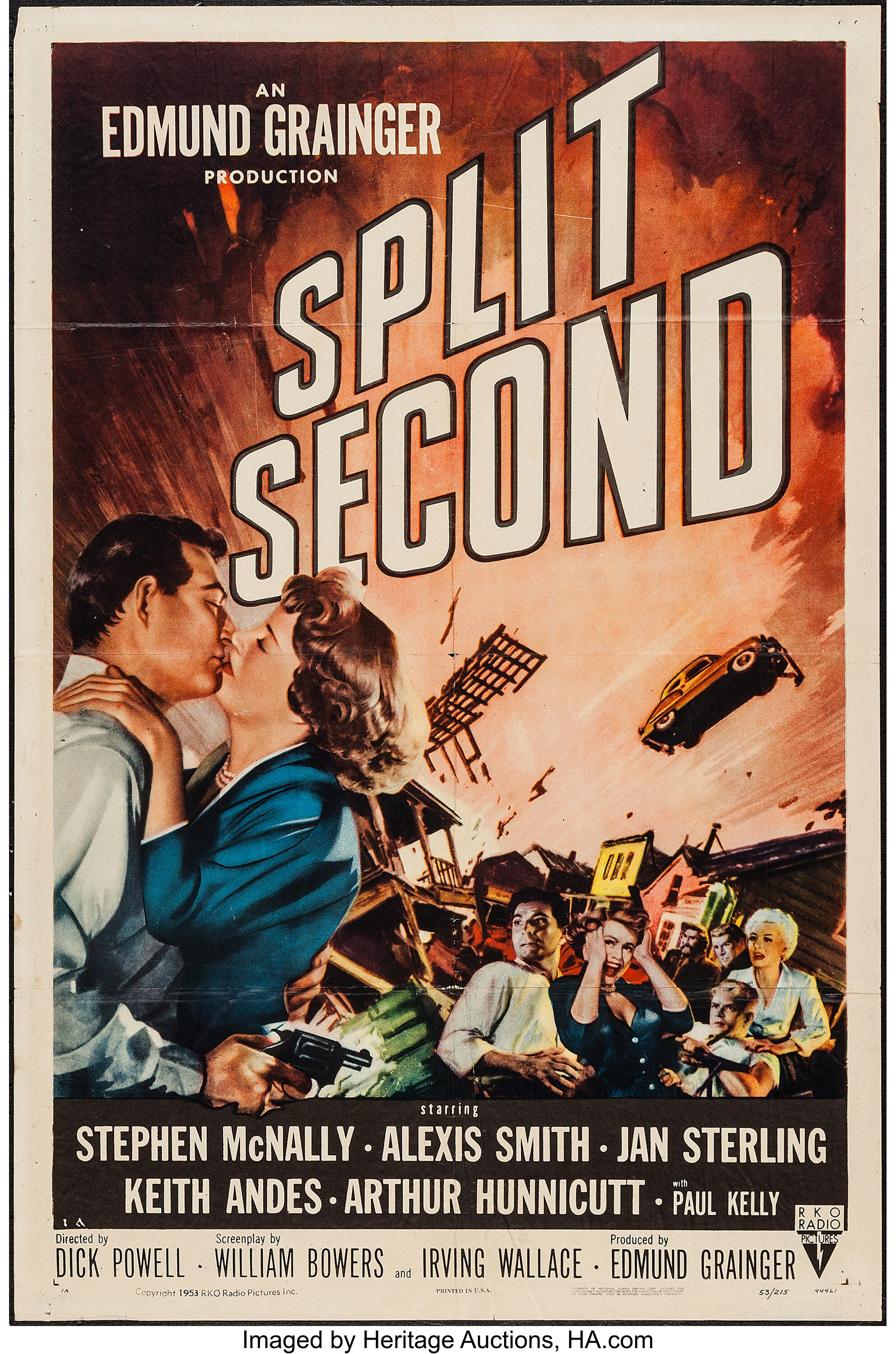 Split Second Other Lot Rko 1953 One Sheet 27 X 41 And Lot Heritage Auctions