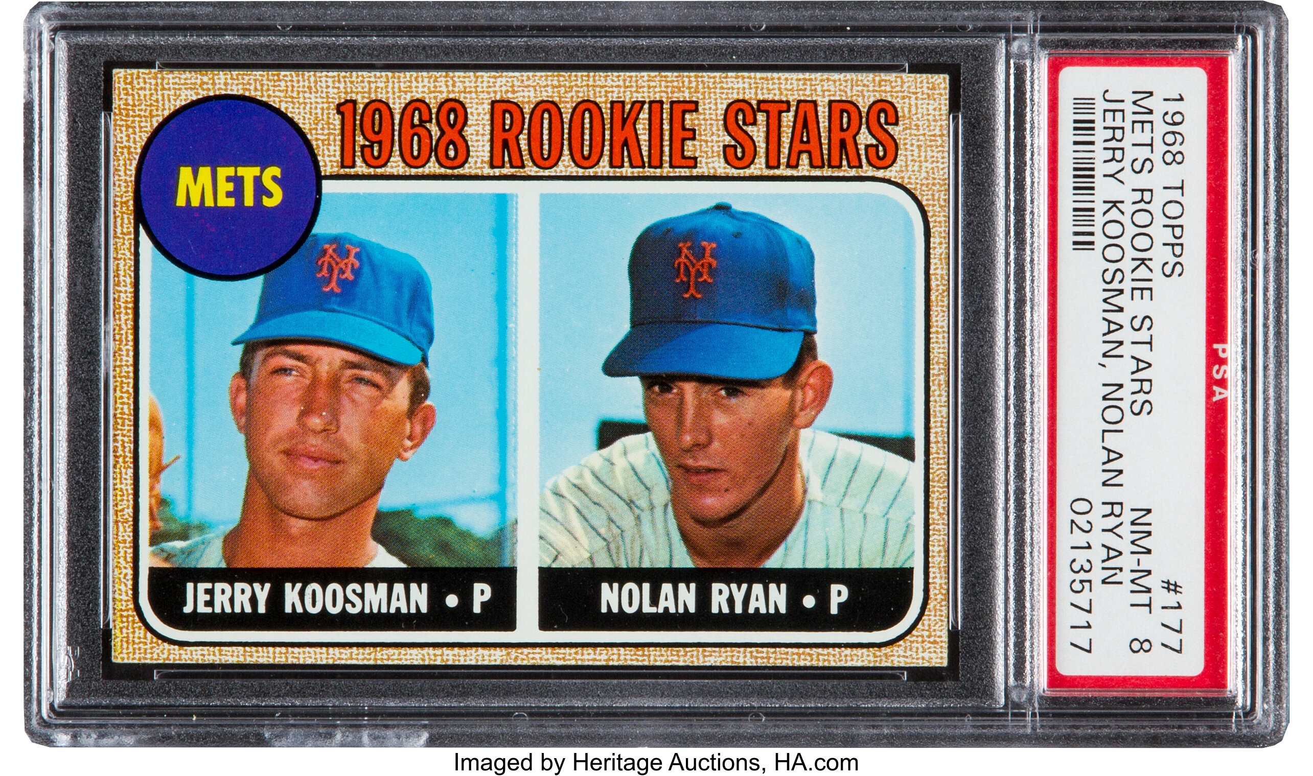 1968 Topps Mets Rookies (Jerry Koosman/Nolan Ryan)