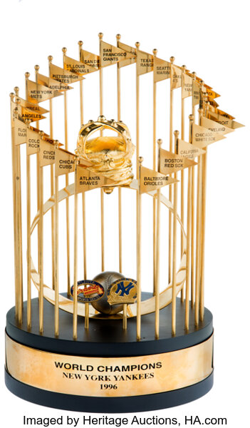 1996 New York Yankees World Series Championship Trophy