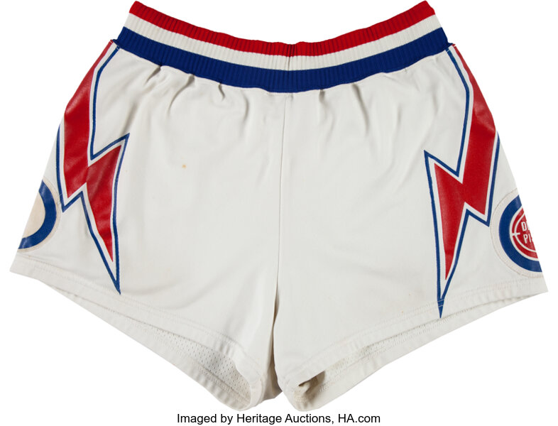 Vintage 80s Champion Detroit Pistons NBA Shorts Size 40-42 Made in the USA