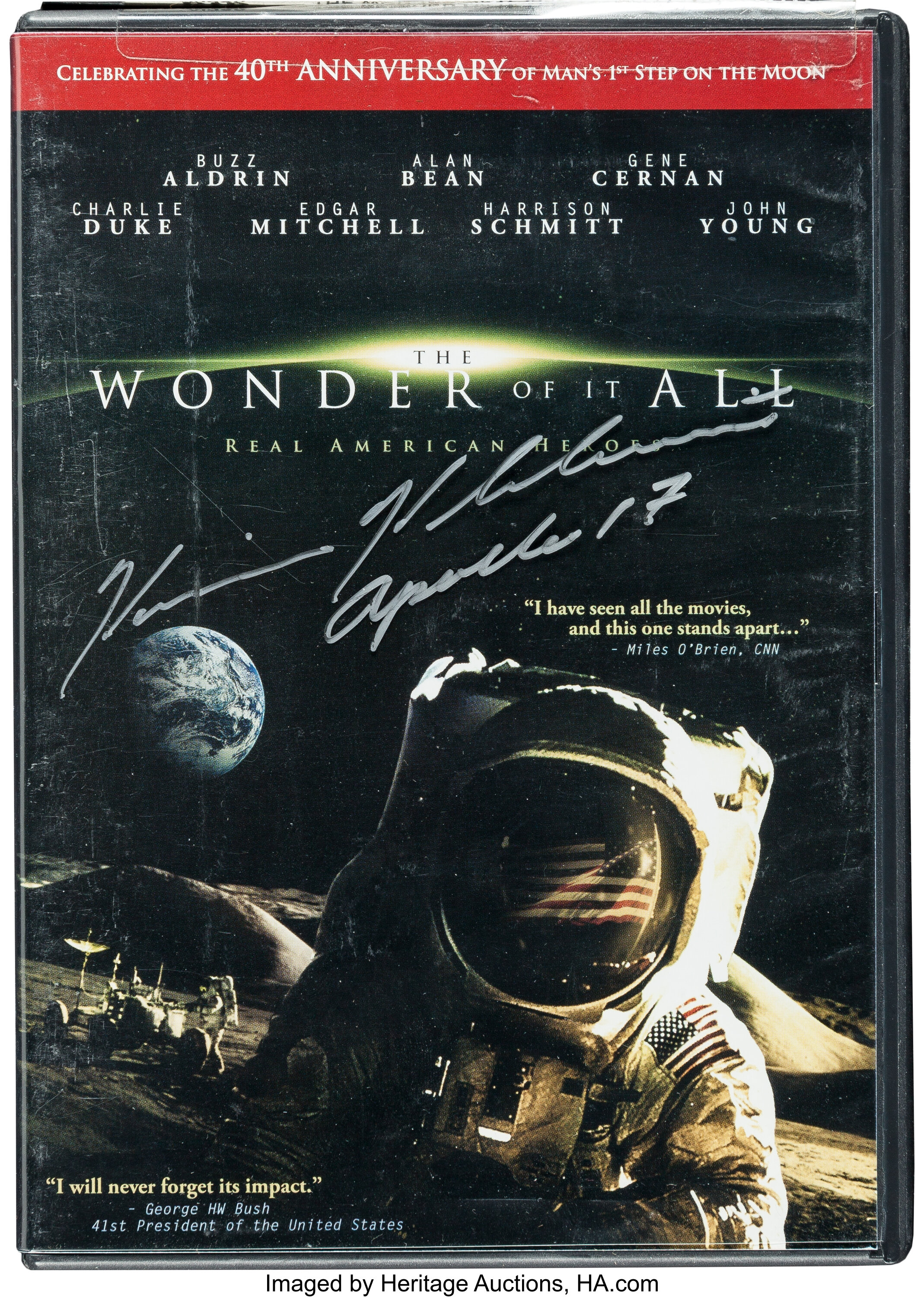 Harrison Schmitt Signed Dvd The Wonder Of It All With Jsa Coa Lot Heritage Auctions