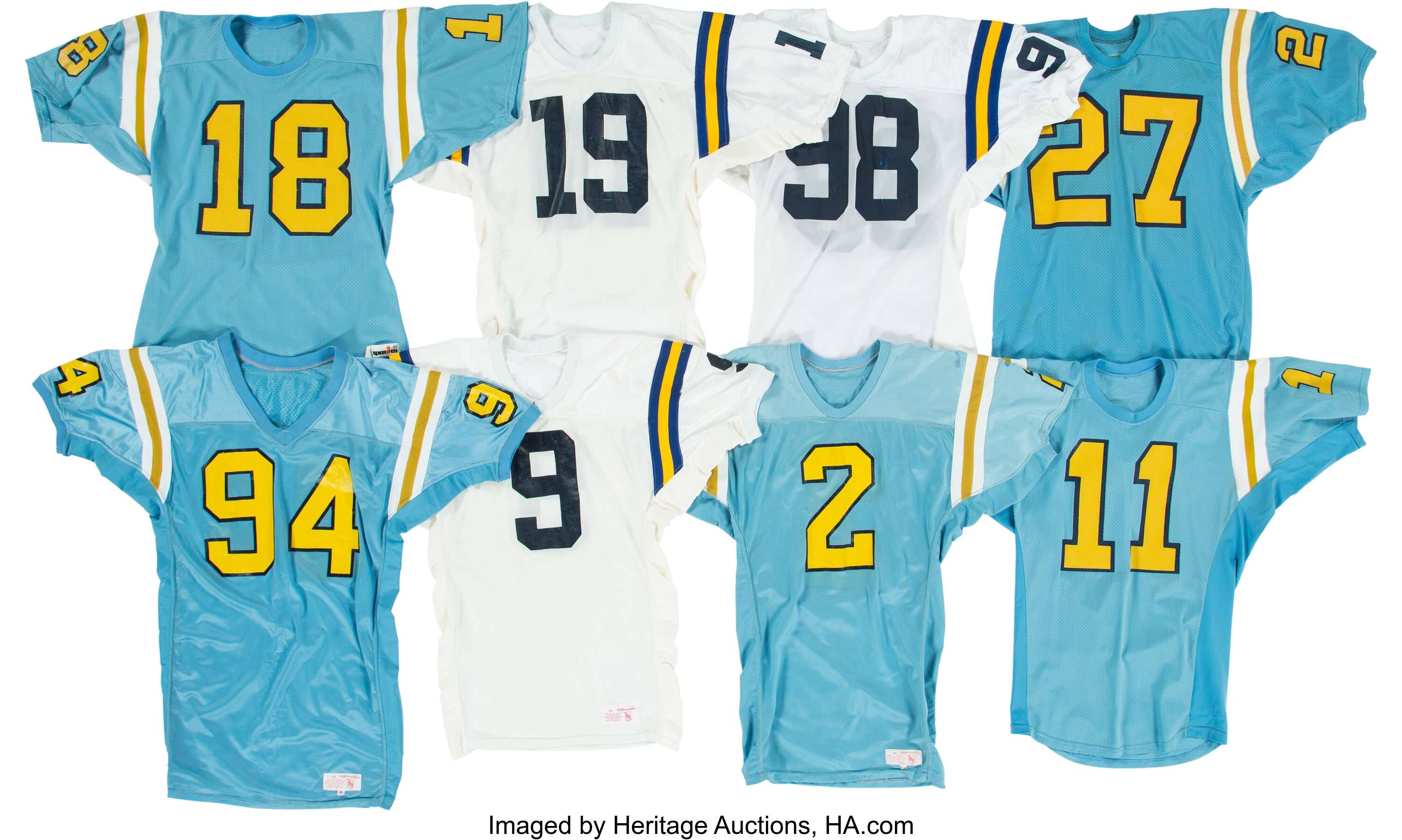 1980s and 1990s UCLA Bruins Game Worn Jerseys Lot of 8 - Kindler