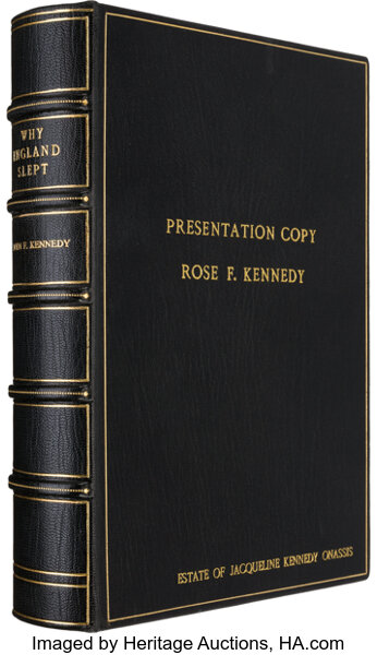 John F Kennedy Presentation Copy Of His 1940 Book Why - 