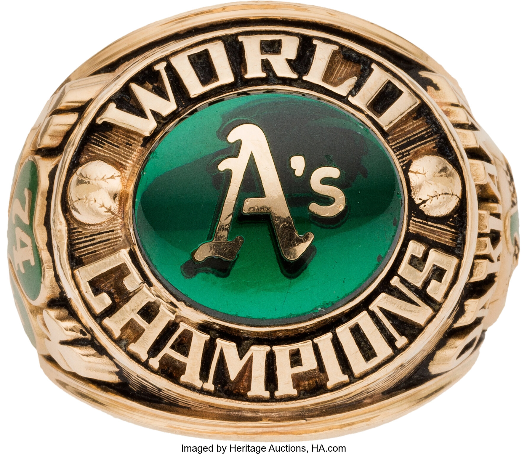 1974 Oakland Athletics World Series Championship Ring.... Baseball