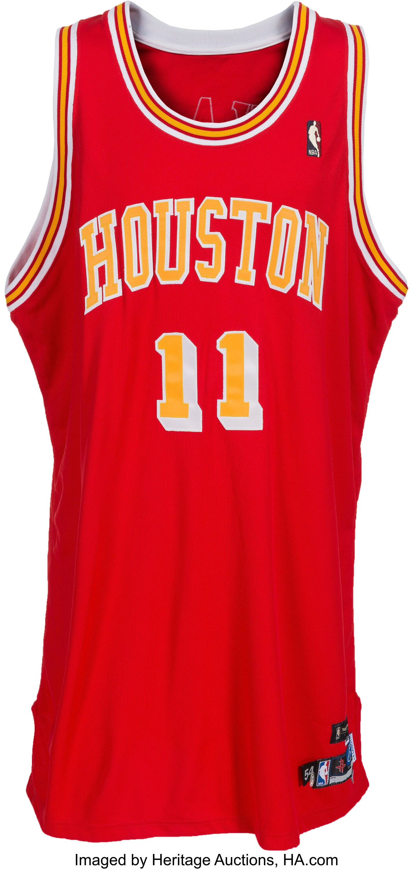 Yao Ming Signed Houston Rockets Away/Red Jersey
