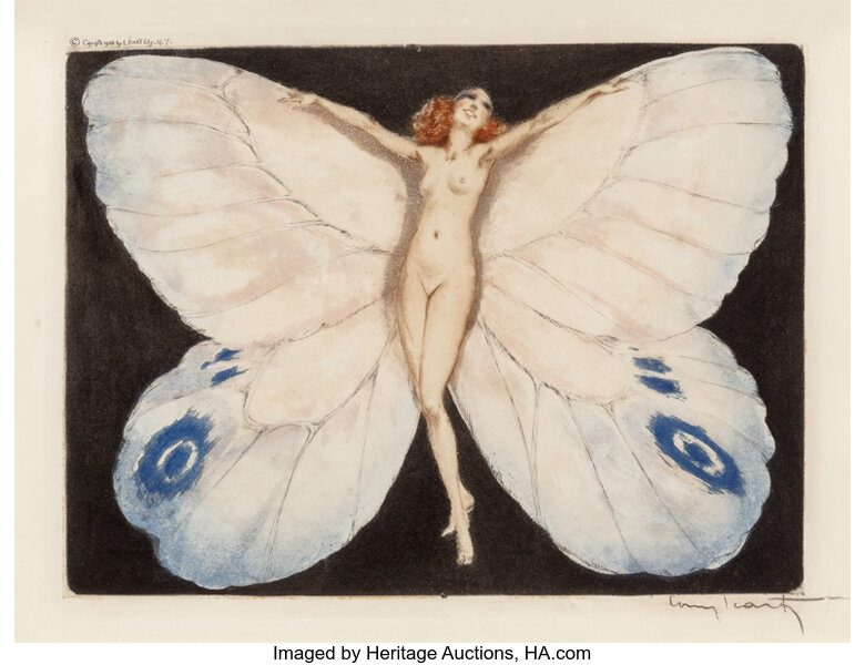 Louis Icart (French, 1888-1950). Open Wings, 1936. Limited edition