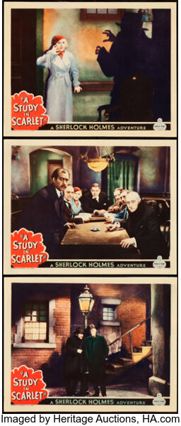 A Study In Scarlet World Wide 1933 Lobby Cards 3 11 X Lot 866 Heritage Auctions