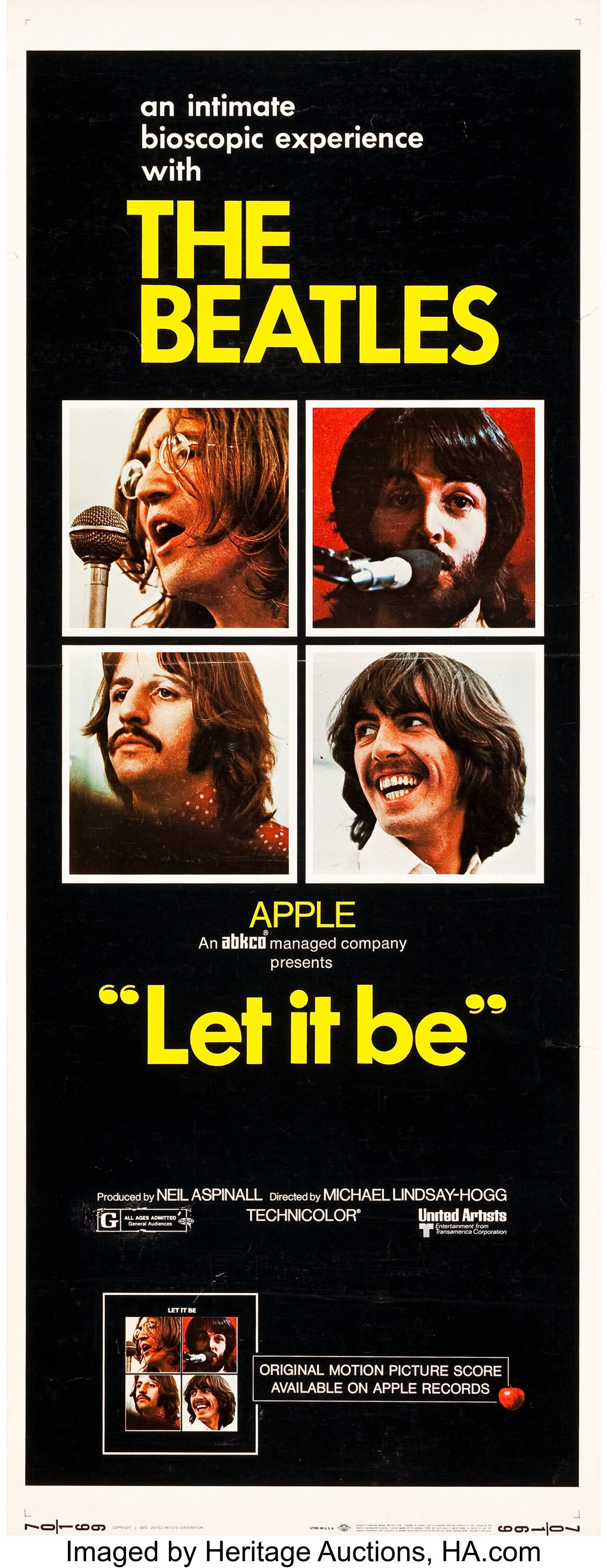 Let It Be (United Artists, 1970). Insert (14