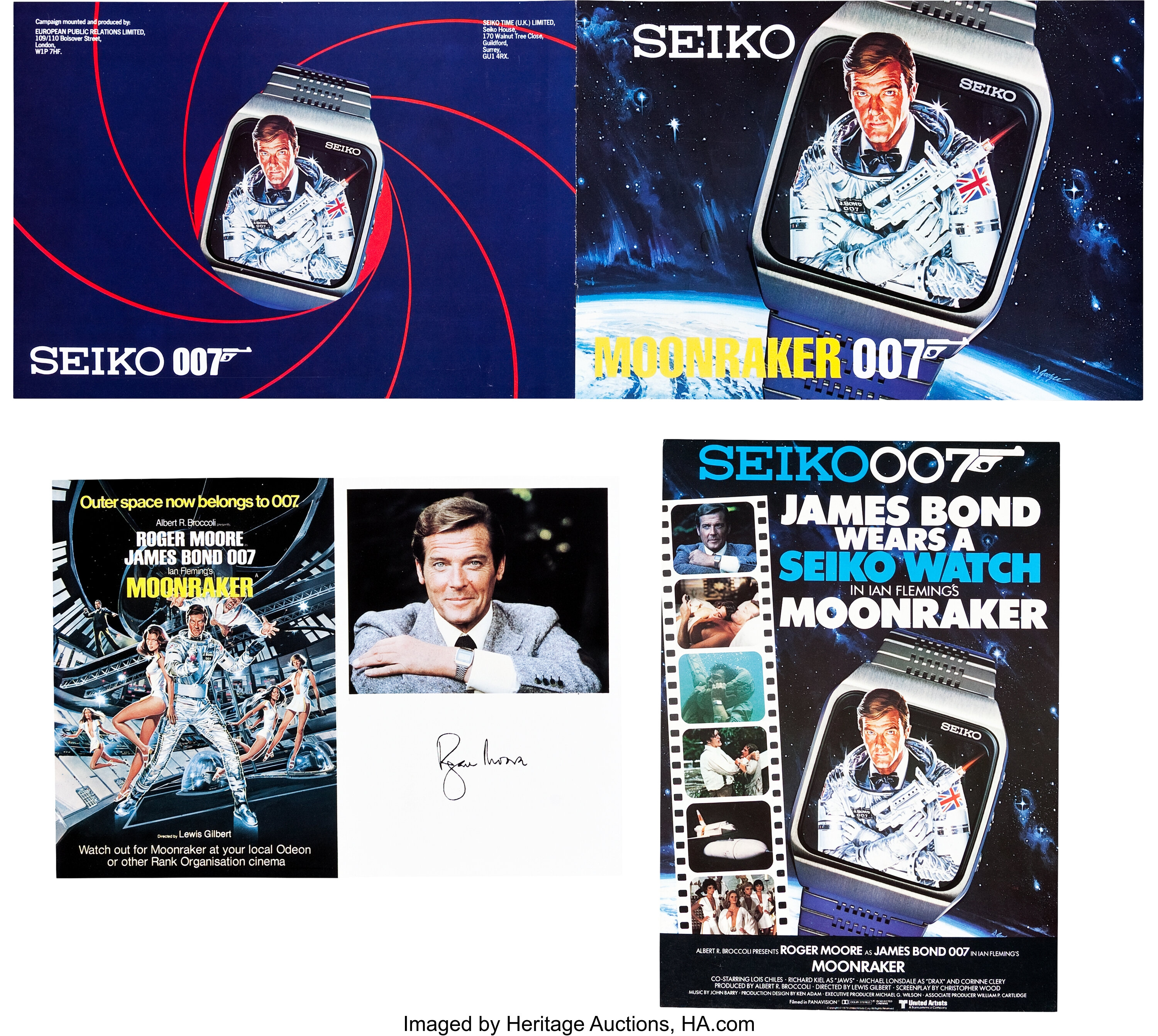 James Bond Seiko Watch Lot (United Artists, 1977-1985). Advertising | Lot  #86807 | Heritage Auctions