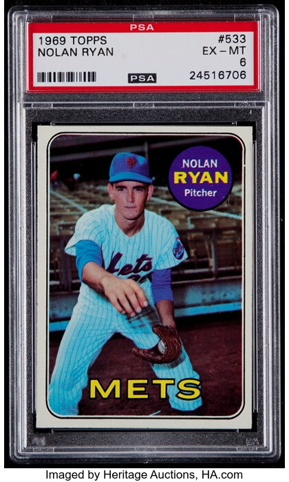 1969 Topps Nolan Ryan #533 PSA EX-MT 6.... Baseball Cards Singles | Lot ...