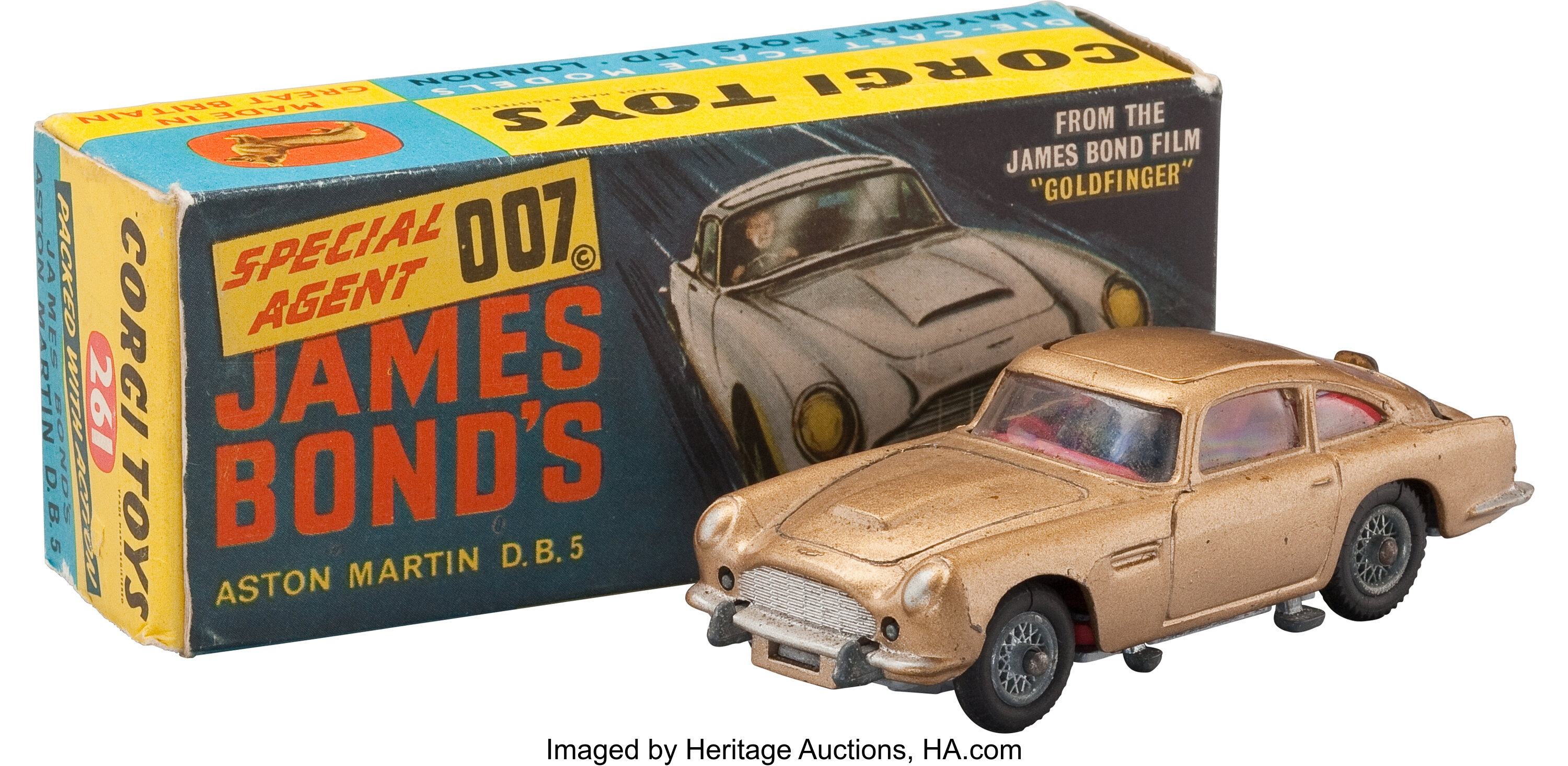 Goldfinger - Corgi 261 James Bond Aston Martin Toy. (1965). | Lot