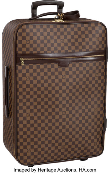 Sold at Auction: Louis Vuitton Damier Ebene Pegase 45 Suitcase