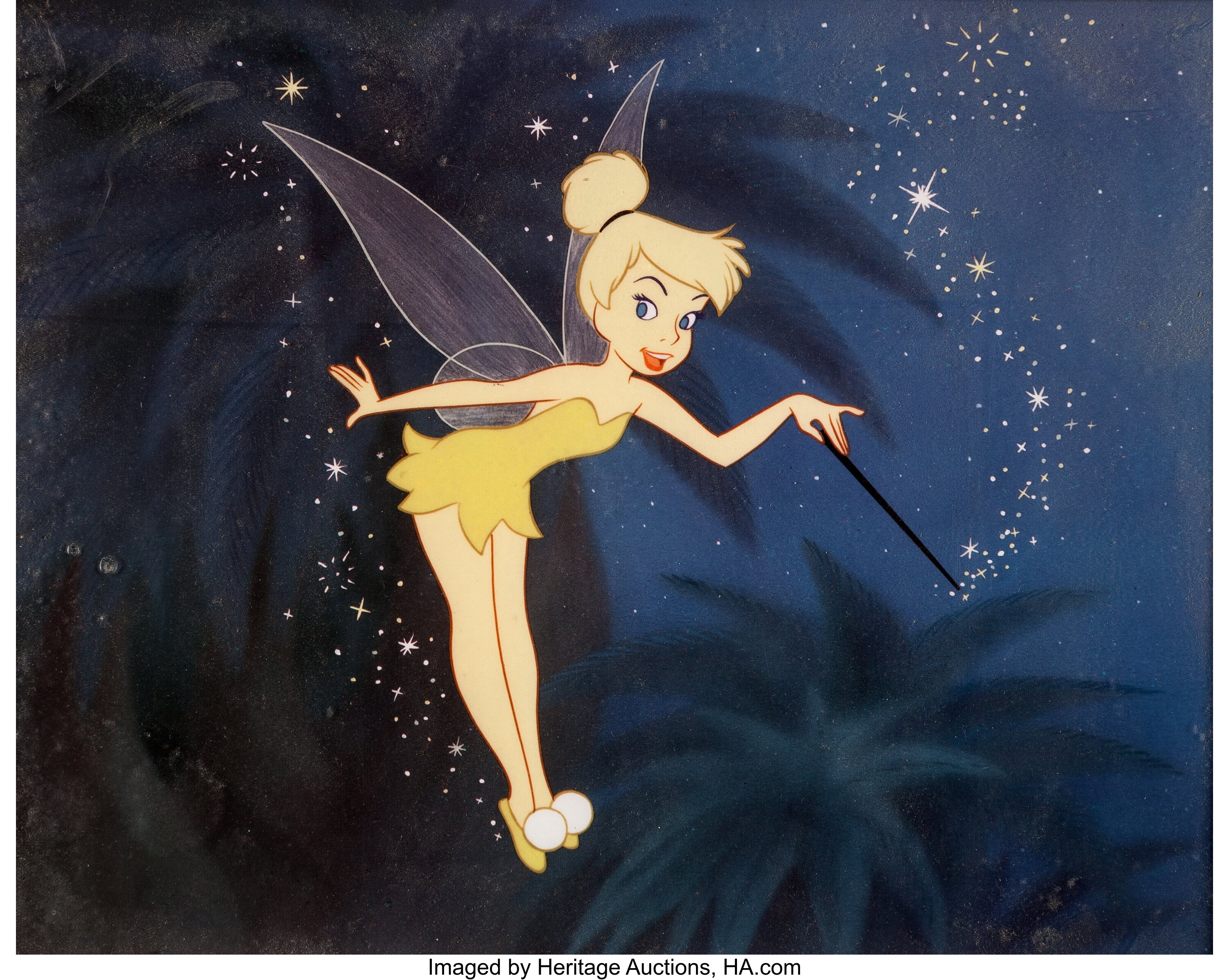 Tinkerbell Dye Transfer Print (Walt Disney, 1950s).... Animation Lot