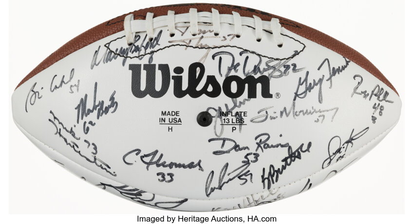 1985 Chicago Bears Team Signed Football - Super Bowl XX, Lot #43209