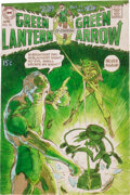 Neal Adams Green Lantern #76 Cover Hand-Painted Color Guide (DC, 1970).