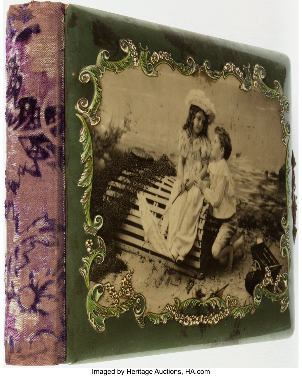 2) Victorian Celluloid Photograph Albums