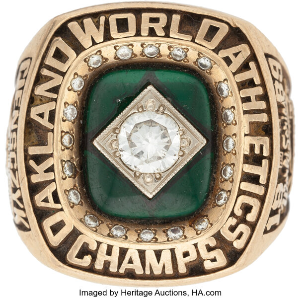1989 Oakland Athletics World Series Championship Ring. Baseball