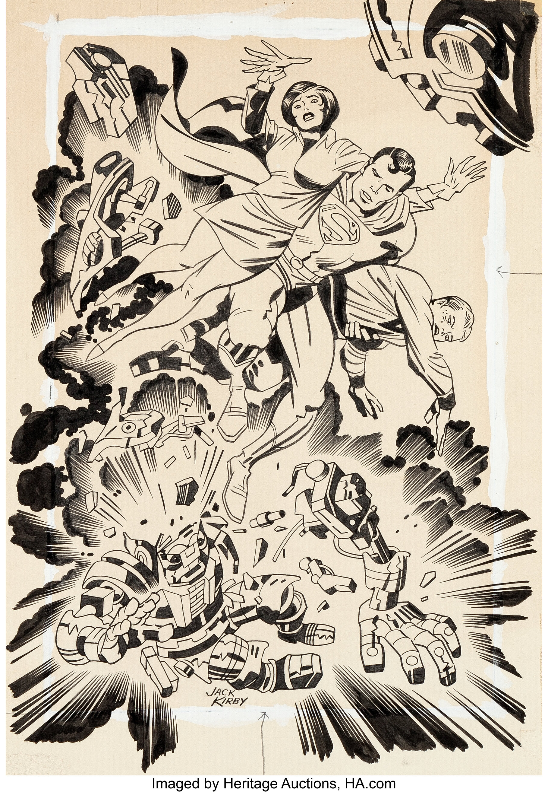 Jack Kirby and Mike Royer Superman Comic Game Puzzle Illustration | Lot  #92133 | Heritage Auctions