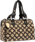 LOUIS VUITTON, a leather and woolmix monogrammed sequin