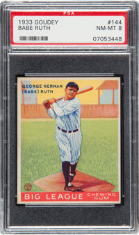 Spectacular Signed 1933 Goudey #181 Babe Ruth - PSA AUTHENTIC