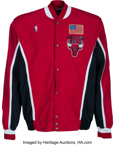 1998 Michael Jordan Bulls NBA Finals Used Warm-Up Suit