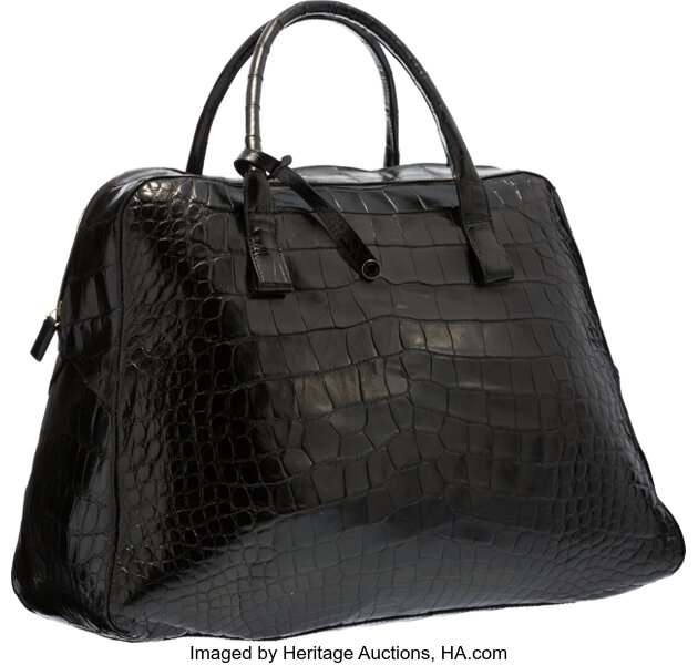 Bottega Veneta Black Alligator Continental Wallet - Ann's Fabulous Closeouts