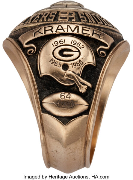 1966-67 Green Bay Packers Super Bowl I Championship Ring