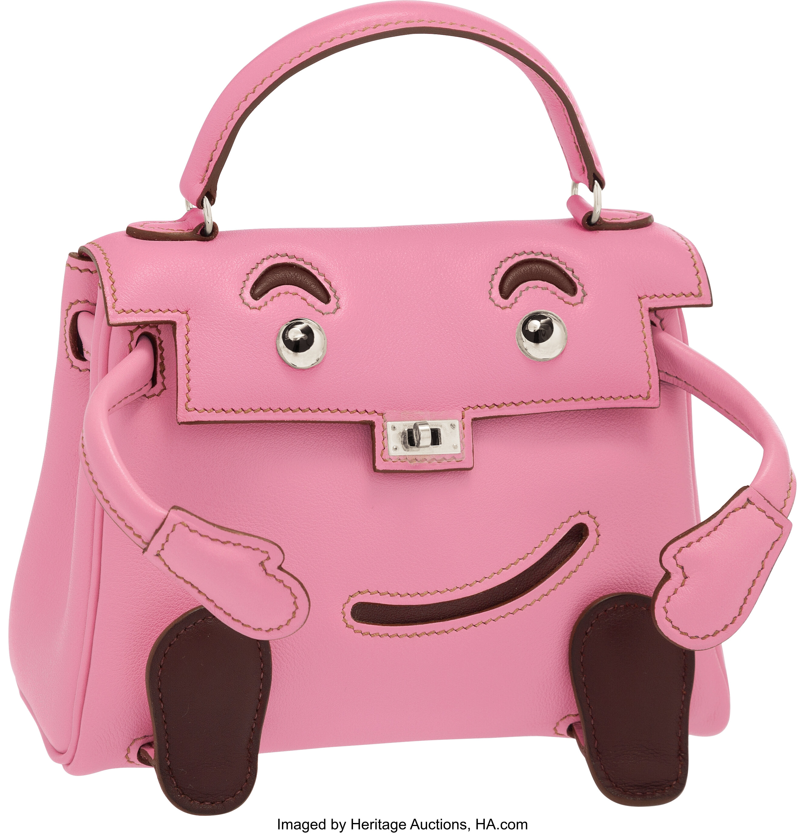 Pink Thing of The Day: Rare Pink Hermes Kelly Doll Bag