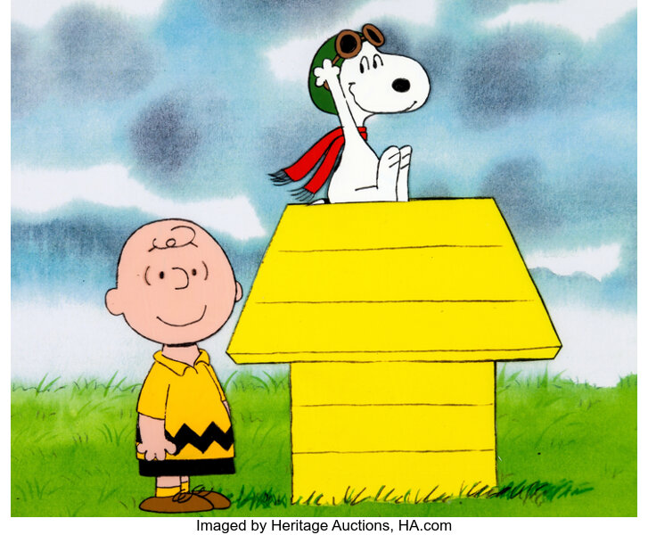 Charlie Brown And Snoopy Dog Watching City Philadelphia