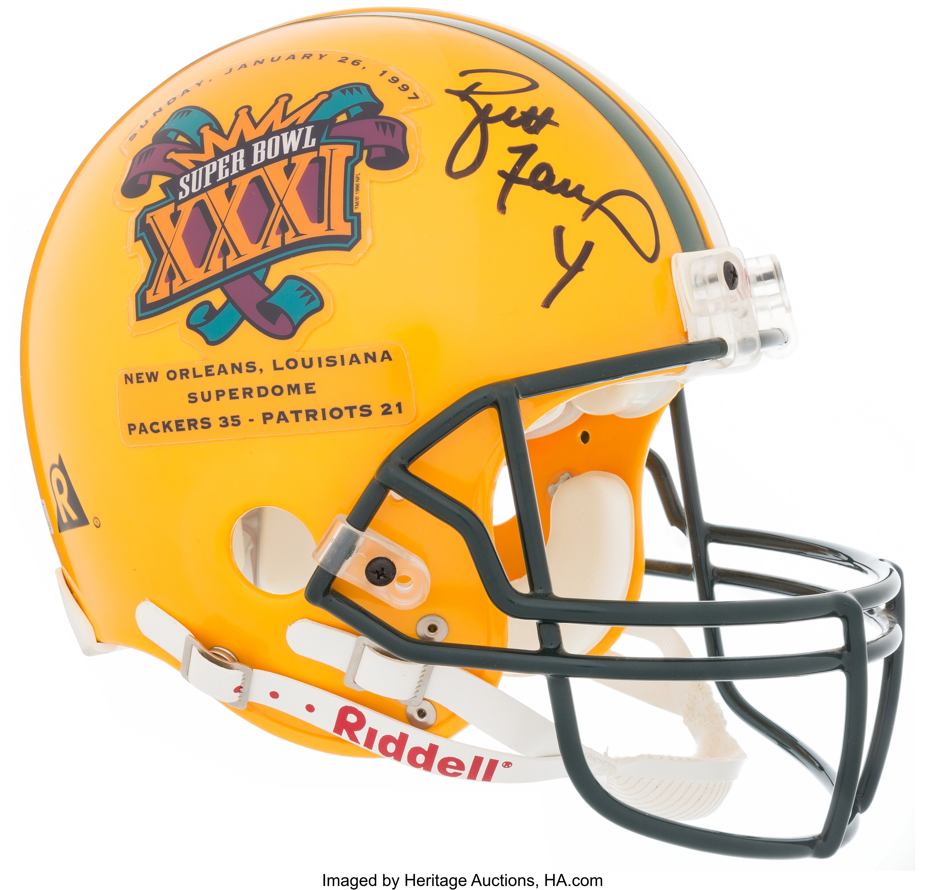 PACKERS SUPER BOWL I team signed full size Authentic helmet PSA