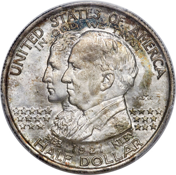 1921 50C Alabama 2X2 MS66+ PCGS. Commemorative Silver, Lot #4010