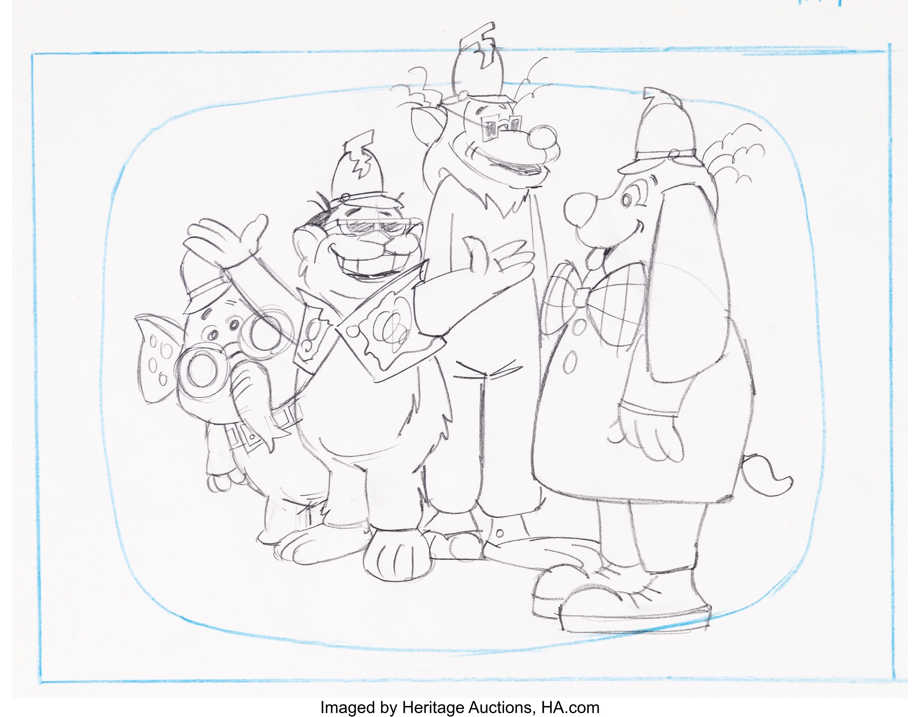 The Banana Splits in Hocus Pocus Park Full Group Animation Drawing