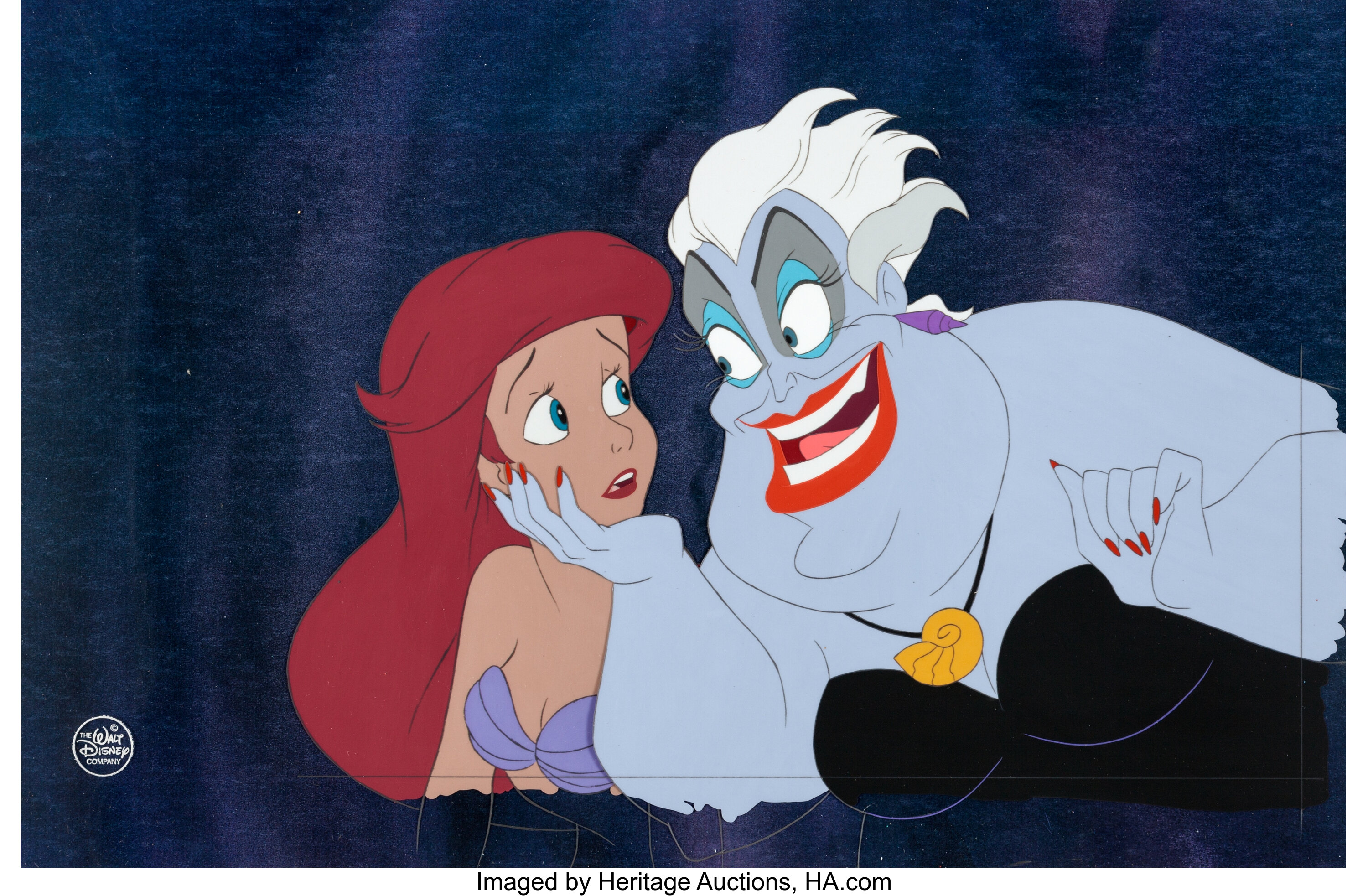 Ursula animation cel from The Little Mermaid