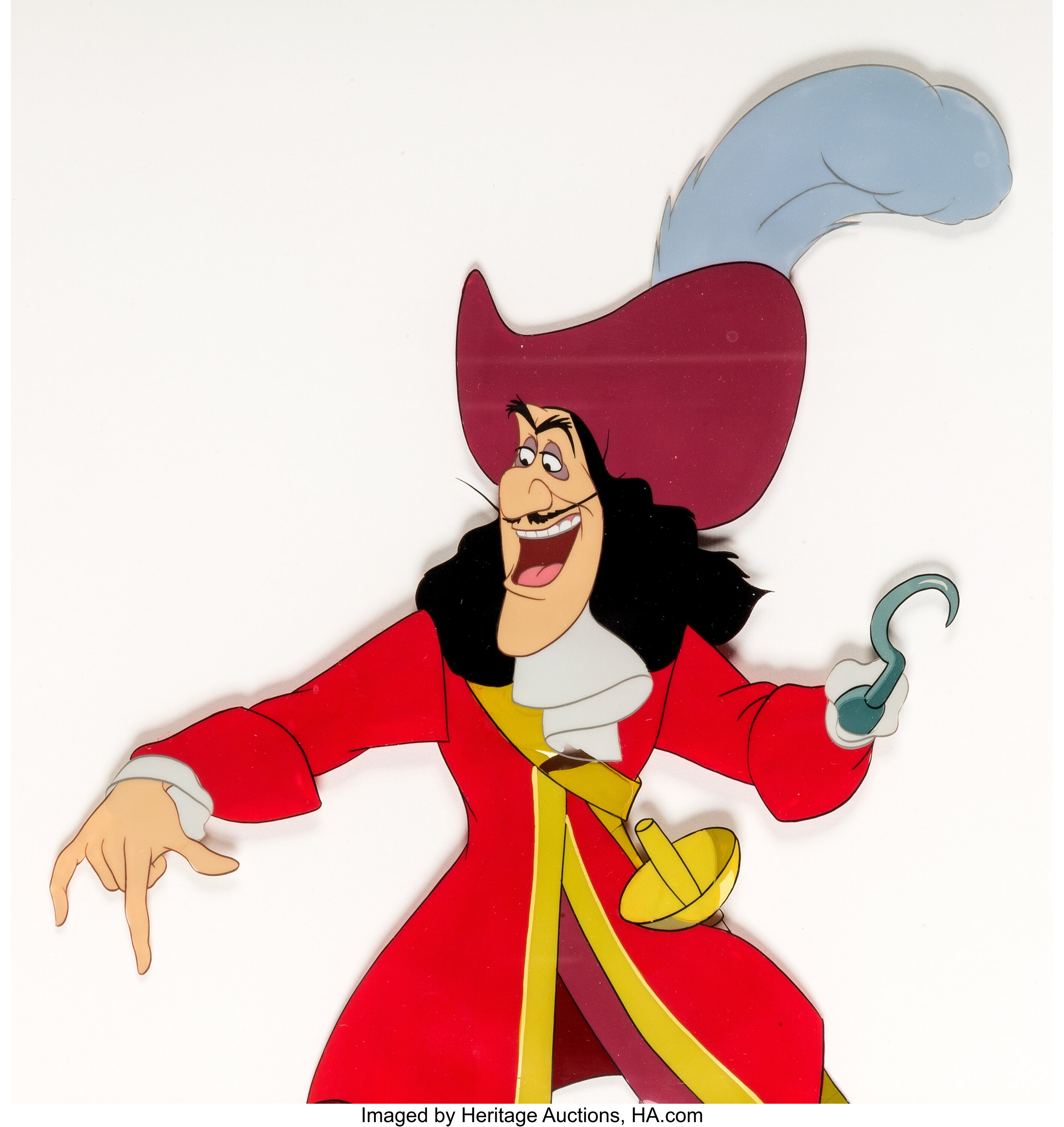 Peter Pan Captain Hook Production Cel (Walt Disney 1953) Lot