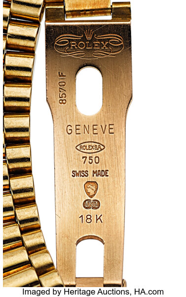 Rolex 8570f geneve 750 18k price sale