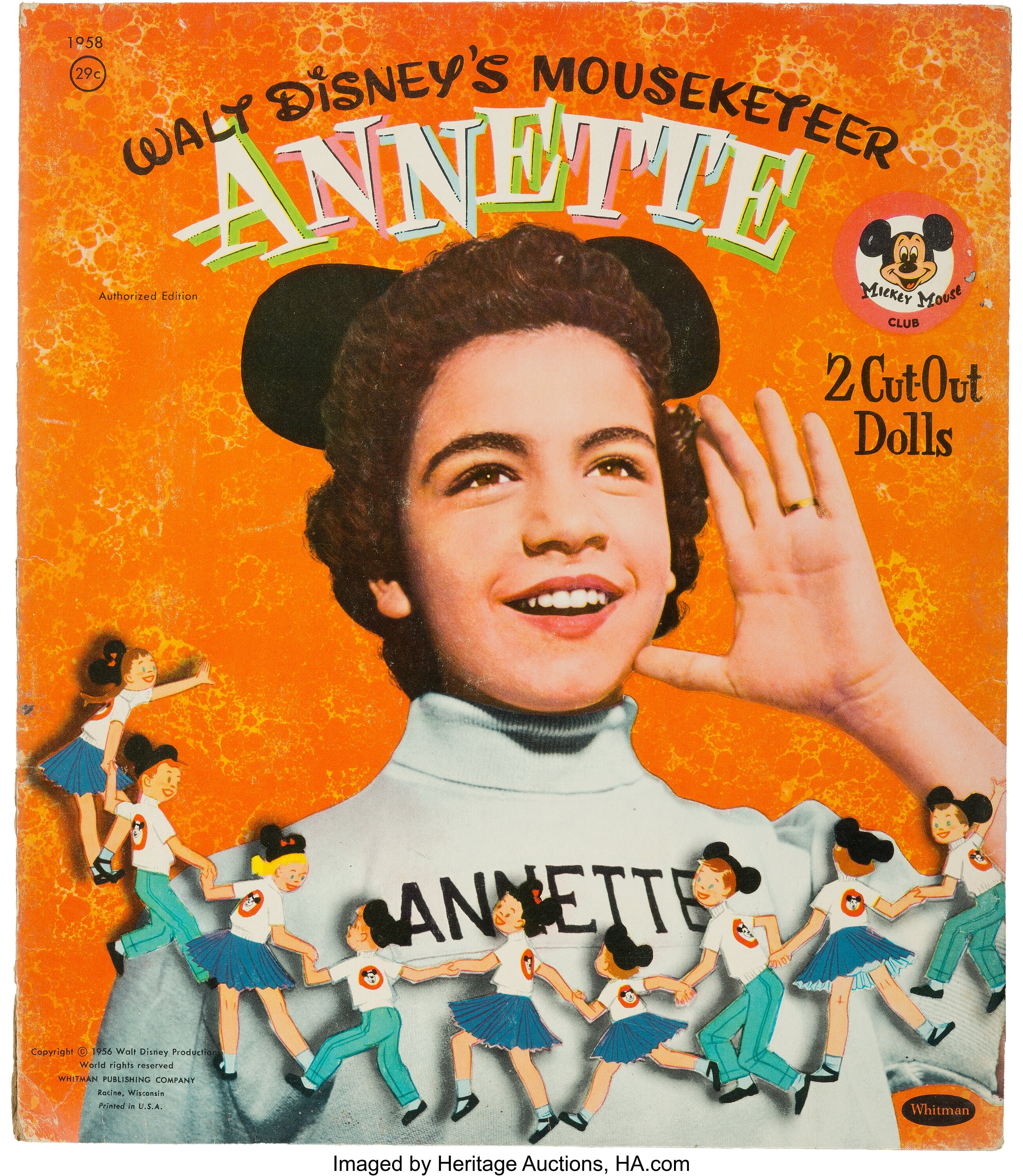 Mickey Mouse Club/Annette Funicello Ephemera Group of 7 (c. | Lot #97478 |  Heritage Auctions